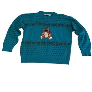Vintage Teddy Bear Sweater